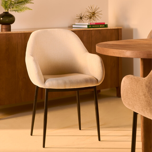 Multifurn 2x eetkamerstoel zara ecru 3244132 large