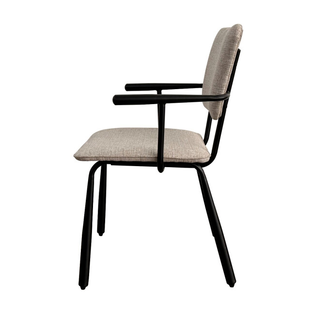 Brix eetkamerstoel finn sand zwart set van 2 3040553 large