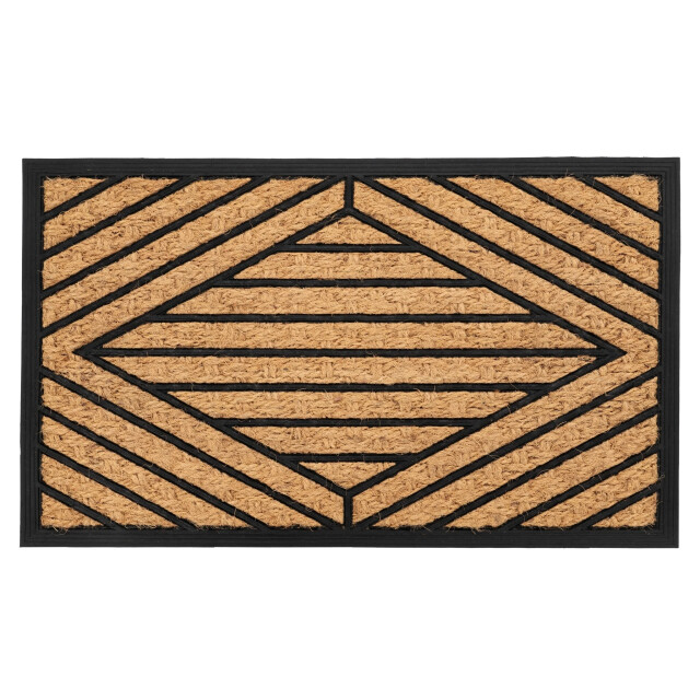 Muratap Bali kokos deurmat droogloopmat – beige / zwart slijtvast & 100% 3241525 large
