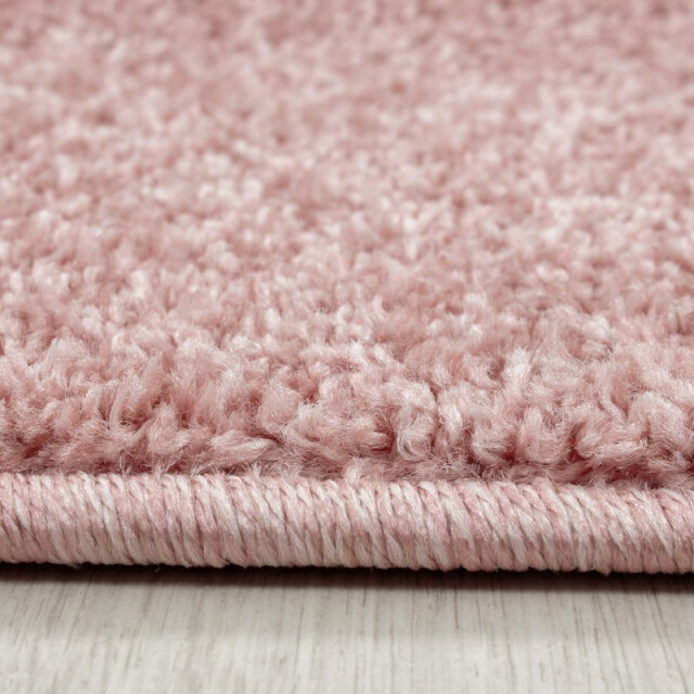 Muratap Basics effen vloerkleed roze laagpolig- 80x250 cm 3244528 large
