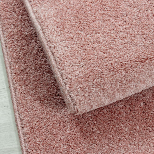Muratap Basics effen vloerkleed roze laagpolig- 80x250 cm 3244528 large