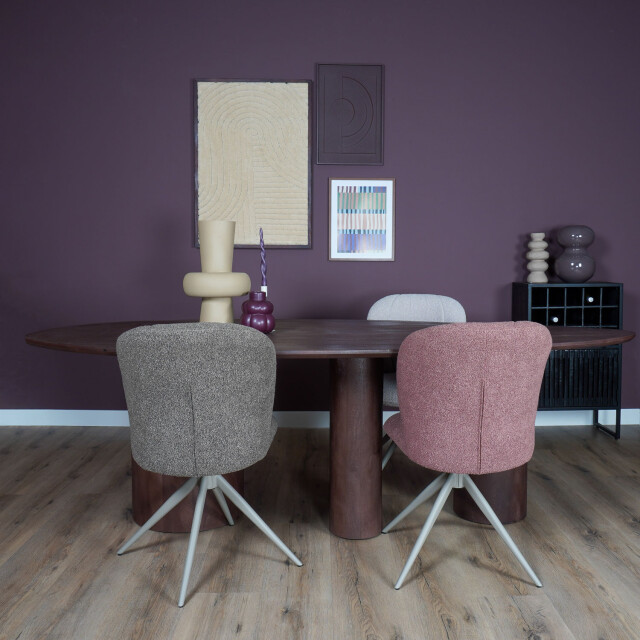 Home67 Eettafel amir 240 x 120 cm espresso mangohout 3196023 large