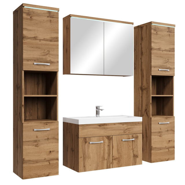Badplaats Badkamermeubel set paso xl 80 x 40 cm - badmeubel met 3181363 large