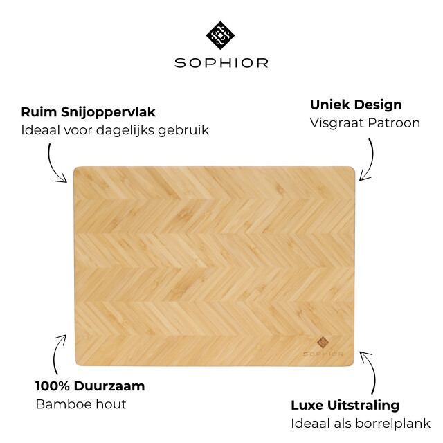 Sophior Snijplank van bamboe hout 3201963 large