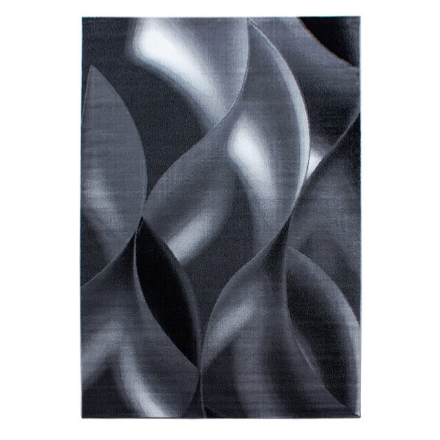 Muratap Plus vloerkleed laagpolig tapijt woonkamer grijs / zwart- 120x170 cm 1129275 large