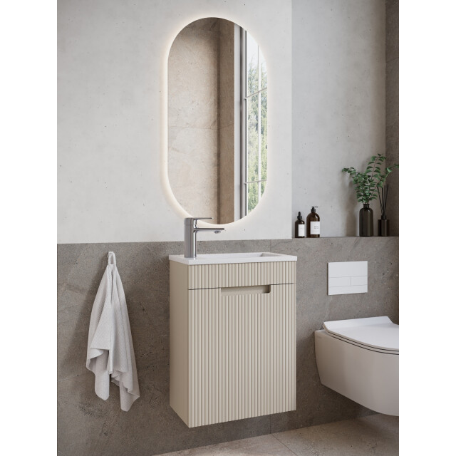 Badplaats Toiletmeubel thermis 40 x 22 cm - fonteinmeubel met witte 3244655 large
