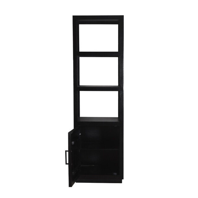 Livingfurn boekenkast jaxx black 60cm mangohout 2658009 large