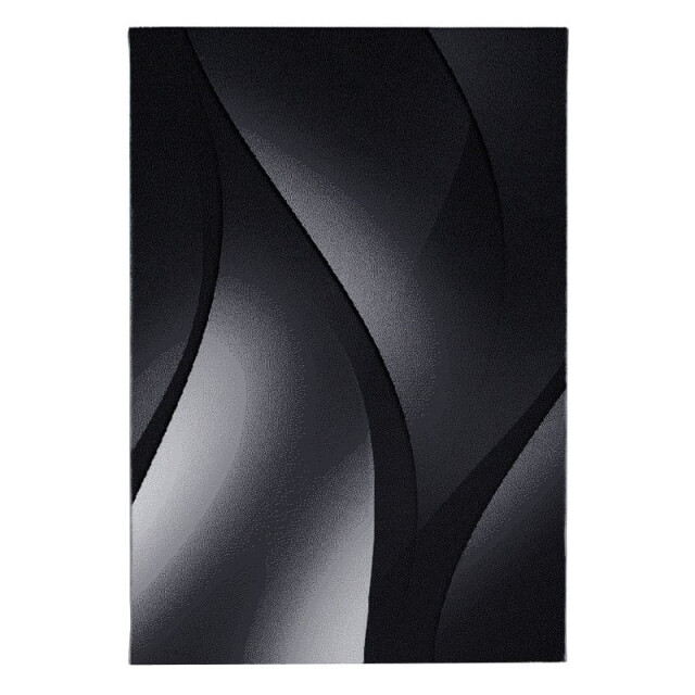 Muratap Plus vloerkleed laagpolig tapijt woonkamer zwart / grijs- 240x340 cm 2953728 large