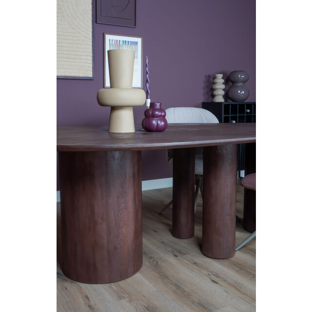 Home67 Eettafel amir 240 x 120 cm espresso mangohout 3196023 large
