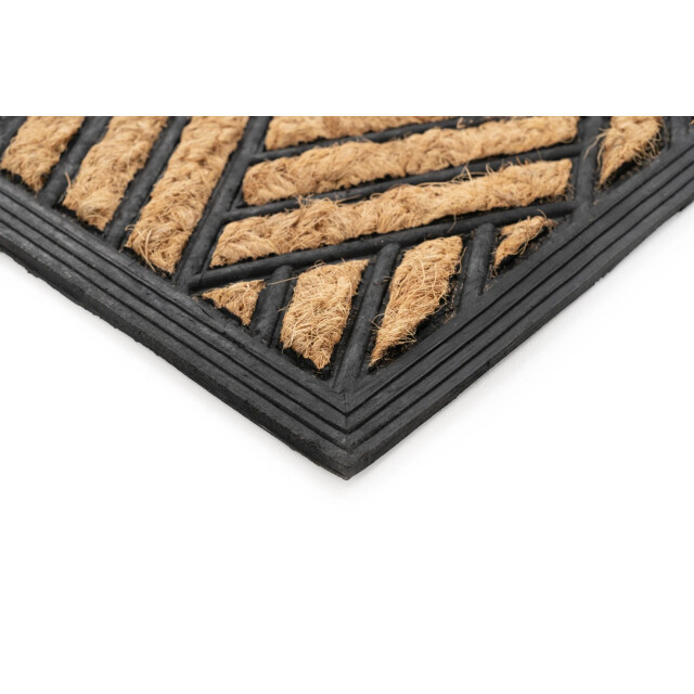 Muratap Bali kokos deurmat droogloopmat – beige / zwart slijtvast & 100% 3241522 large