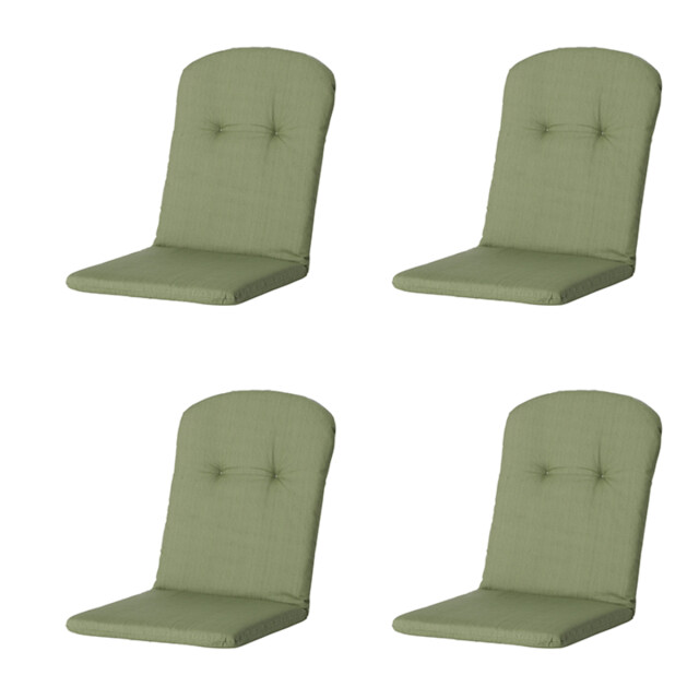 Madison kuipstoelkussen hoge rug basic green ca. 96x45 cm set van 4 2911430 large
