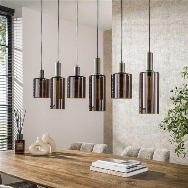 Hoyz hanglamp sepiora 6-lichts sienna brown 3222885 large