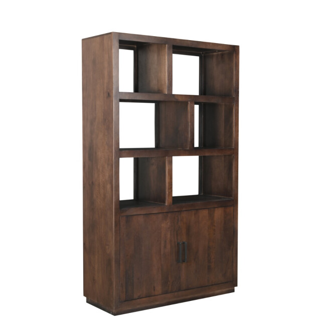 Livingfurn vitrinekast jaxx brown 120cm mangohout 2658029 large