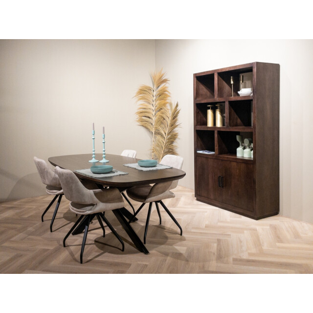 Livingfurn eetkamertafel jesper danish oval brown 210cm mangohout 2834826 large