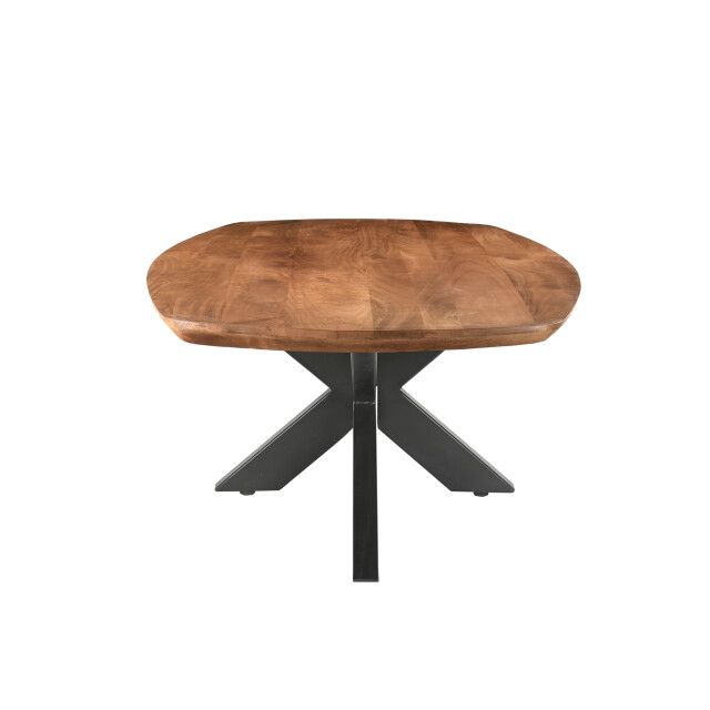 Livingfurn salontafel jesper 120cm mangohout / gecoat staal 2630729 large