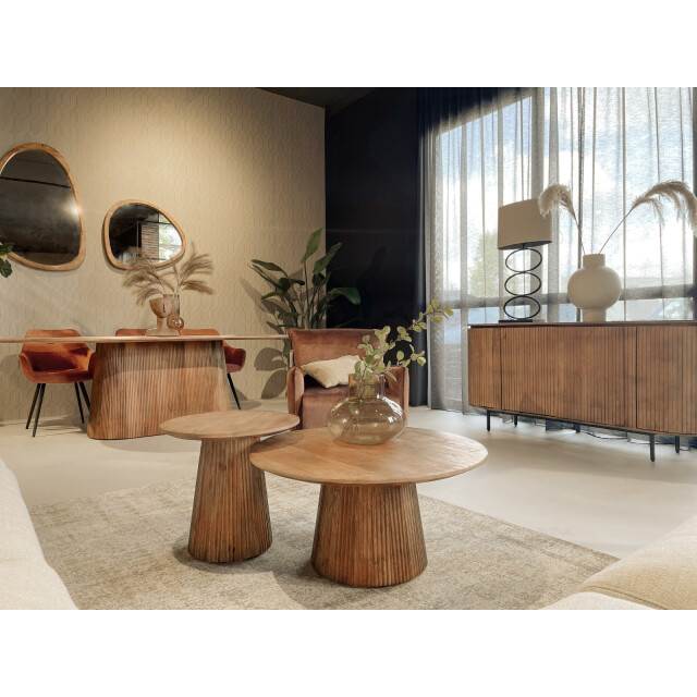 Livingfurn salontafel salvator 80cm mangohout 2630742 large