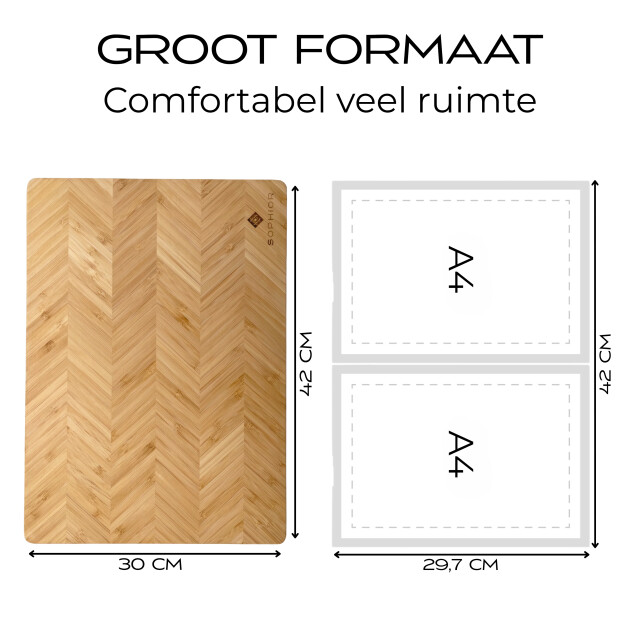 Sophior Snijplank van bamboe hout groot 3201962 large