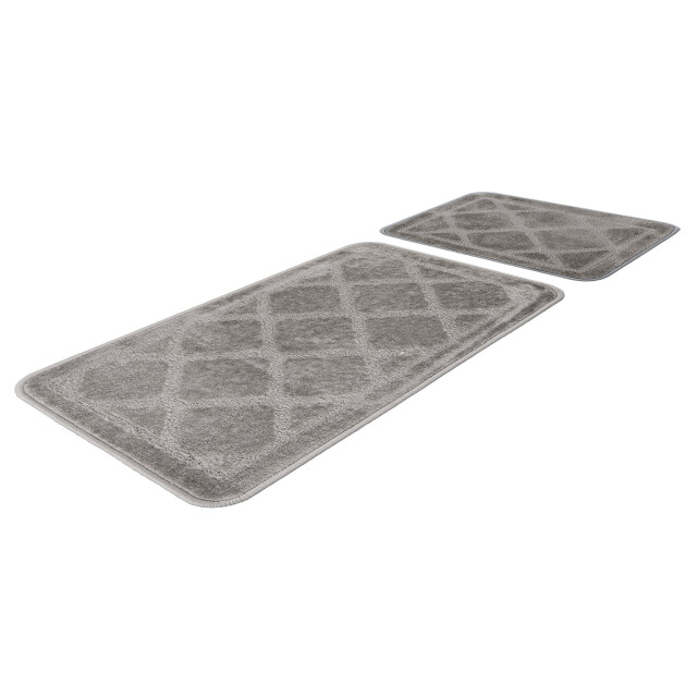 Muratap Bari badmat / toiletmat badkamer set 2-delig wasbaar anti-slip - 3241519 large