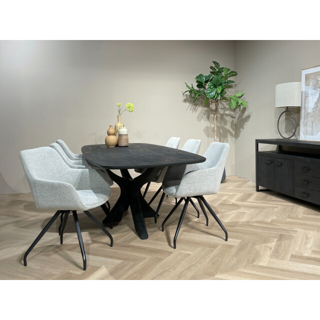 Brix eetkamertafel montreaux - mangohout 220 cm 3040548 large
