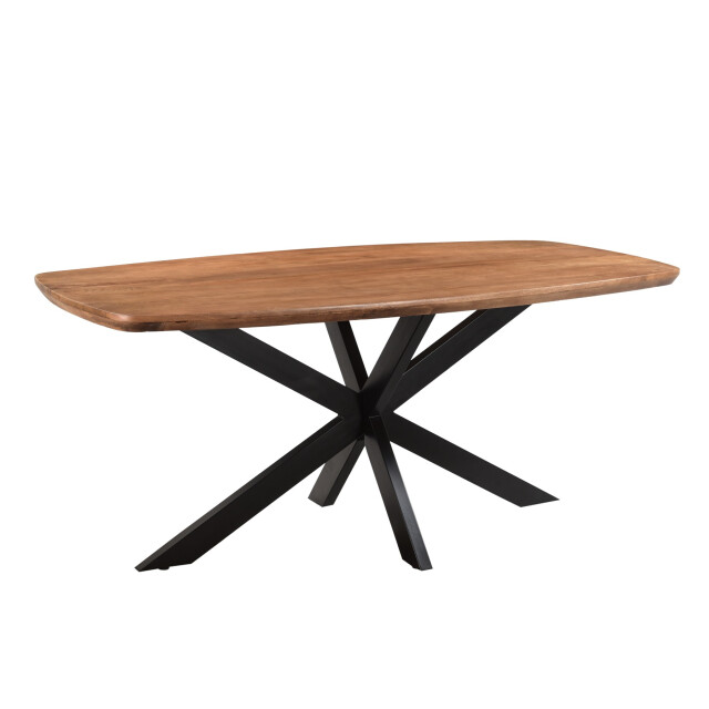 Livingfurn eetkamertafel jesper danish oval 180cm mangohout / gecoat staal 2638566 large