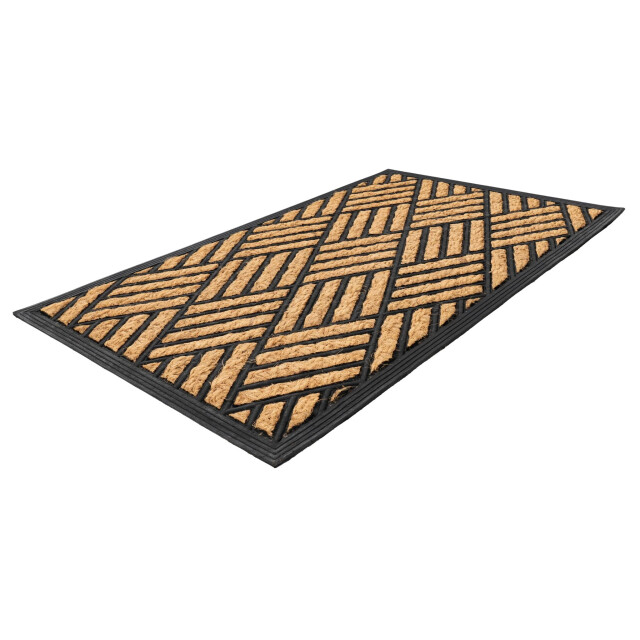Muratap Bali kokos deurmat droogloopmat – beige / zwart slijtvast & 100% 3241522 large