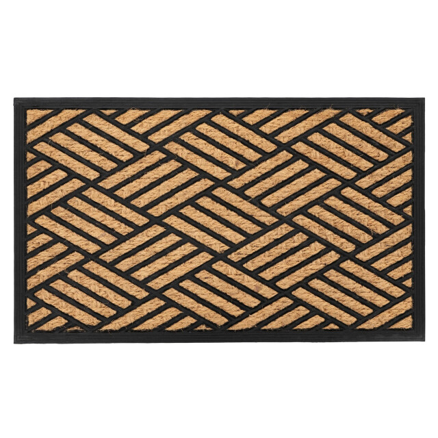 Muratap Bali kokos deurmat droogloopmat – beige / zwart slijtvast & 100% 3241522 large