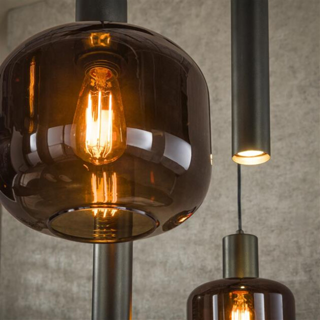 Hoyz hanglamp bronza mix 4+3-lichts sienna brown 3222883 large