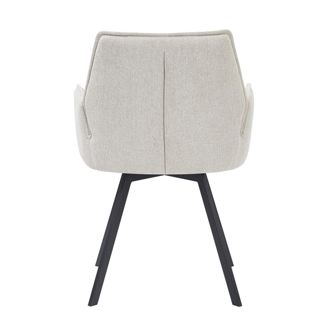 Livingfurn eetkamerstoel louise stof / gecoat staal 1 stuk 2657987 large