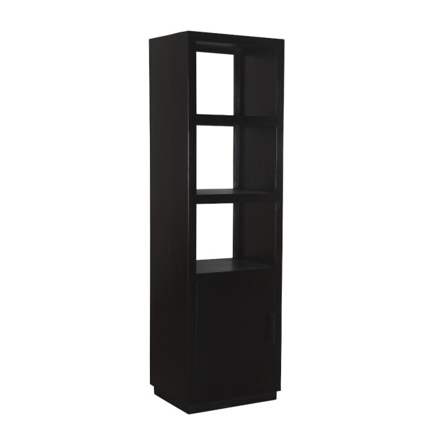 Livingfurn boekenkast jaxx black 60cm mangohout 2658009 large