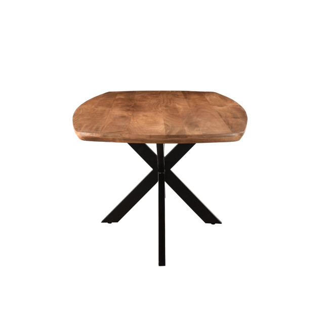Livingfurn eetkamertafel jesper danish oval 180cm mangohout / gecoat staal 2638566 large