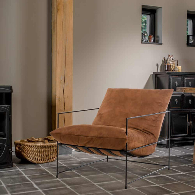 Aemely Fauteuil elton powdercoated pu leer 3065003 large