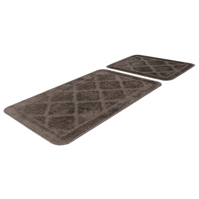Muratap Bari badmat / toiletmat badkamer set 2-delig wasbaar anti-slip - 3241518 large