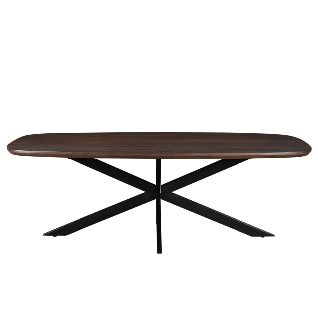 Livingfurn eetkamertafel jesper danish oval brown 210cm mangohout 2834826 large