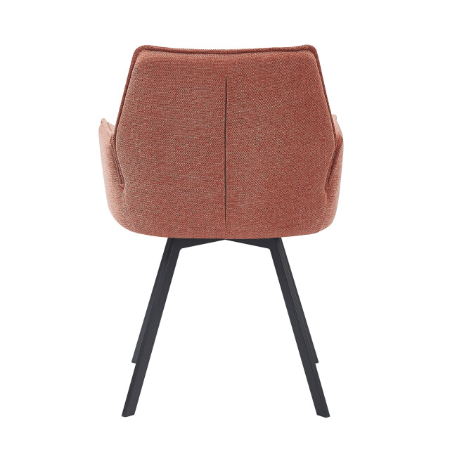 Livingfurn eetkamerstoel louise blush stof / gecoat staal 1 stuk 2657986 large