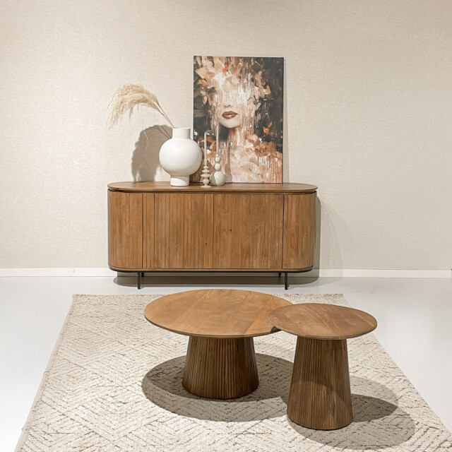 Livingfurn salontafel salvator 80cm mangohout 2630742 large