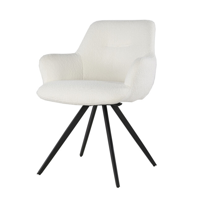 Livingfurn eetkamerstoel doreen boucle - 2 stuks 2658025 large
