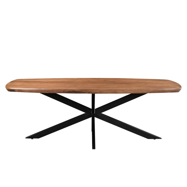 Livingfurn eetkamertafel jesper danish oval 180cm mangohout / gecoat staal 2638566 large