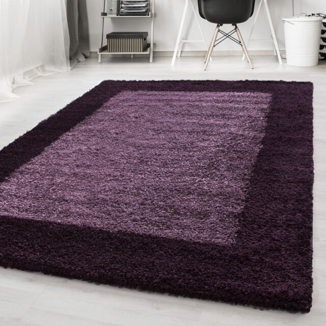 Muratap Basic shaggy kader vloerkleed hoogpolig- 120x170 cm 1128525 large