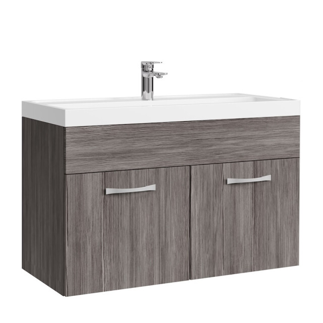 Badplaats Badkamermeubel set paso 01 80 x 40 cm grijs badmeubel met 3181378 large