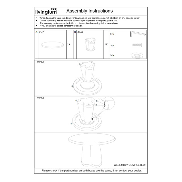 Brix salontafel clubs sandy 130cm beton / 3183677 large