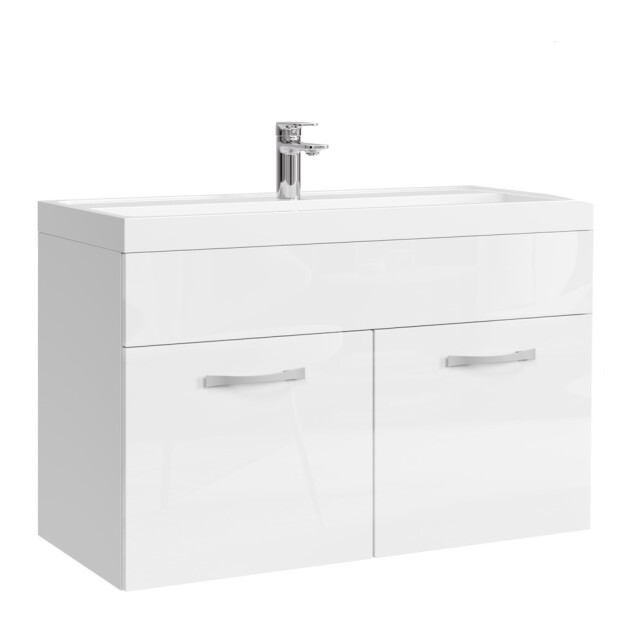 Badplaats Badkamermeubel set paso 01 80 x 40 cm hoogglans badmeubel met 3181376 large