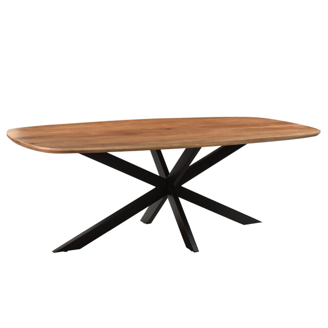 Livingfurn eetkamertafel jesper danish oval 230cm mangohout / gecoat staal 2638565 large