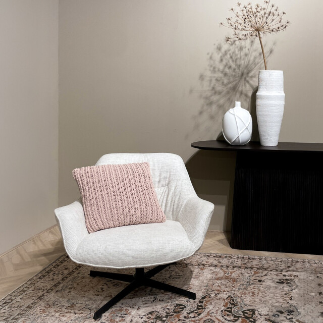Livingfurn fauteuils daphne sand - stof 2834841 large