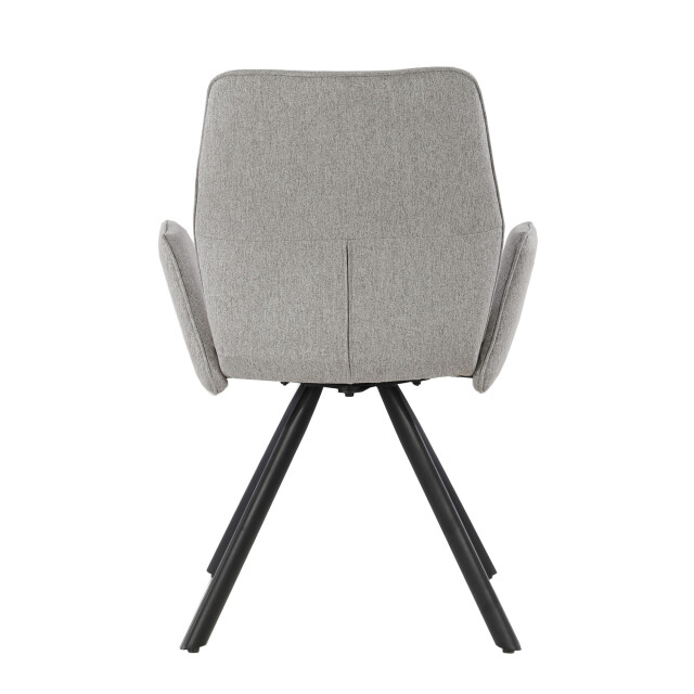 Livingfurn eetkamerstoel diana stof / gecoat staal - 1 stuk 2658024 large