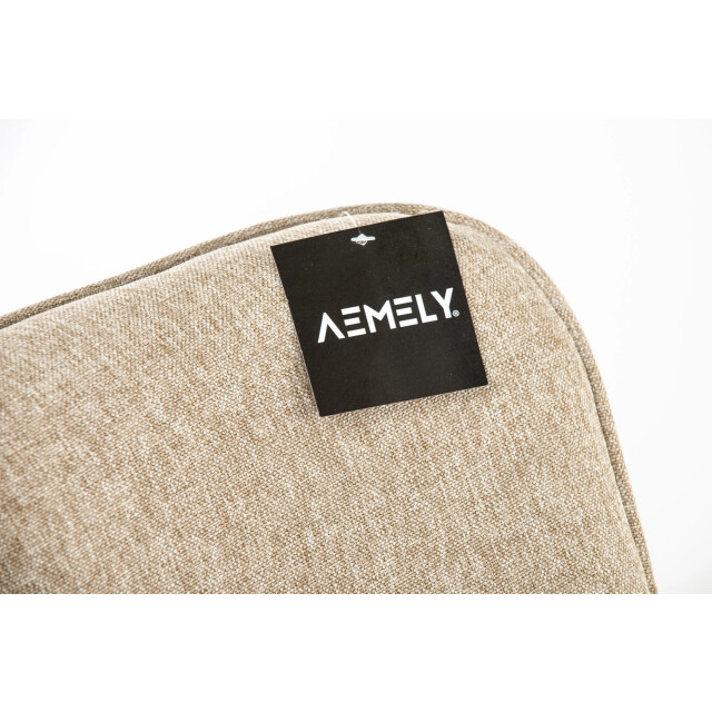 Aemely ® schommelstoel 'mama' stof, blank hout 3169923 large