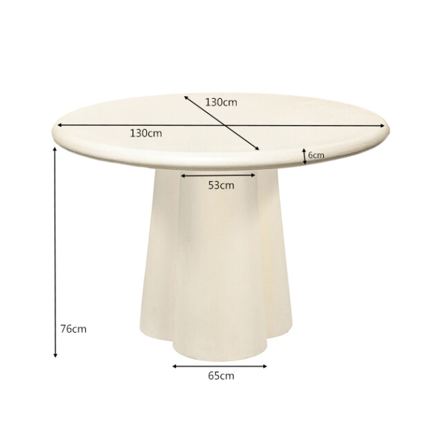 Brix salontafel clubs sandy 130cm beton / 3183677 large
