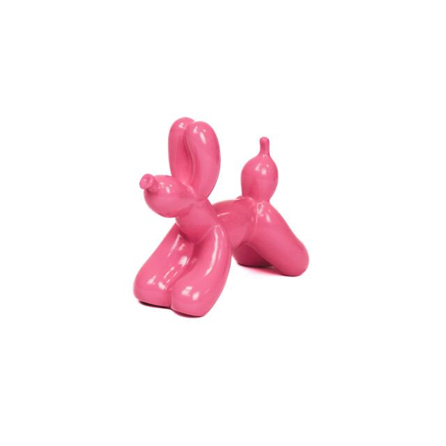 House Vitamin Ornament balloon dog ceramic pink 8x7x14,5cm 2815617 large