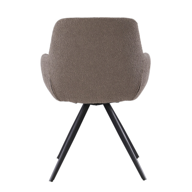 Livingfurn eetkamerstoel doreen boucle brown 2 stuks 2658023 large