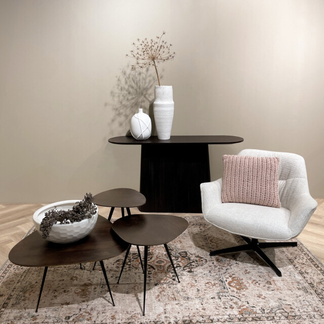 Brix salontafel loua brown set of 3 mangohout 2834842 large