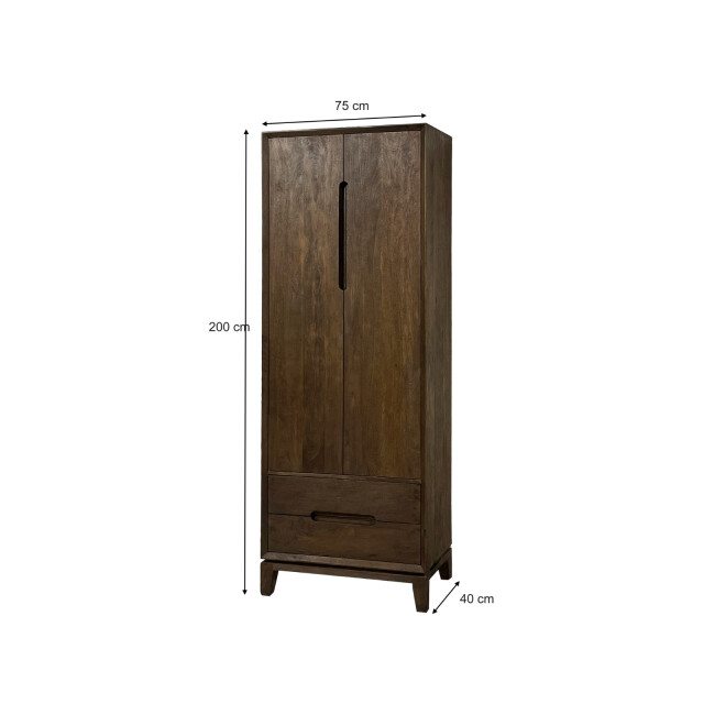 Livingfurn kabinetkast cortez 200x75x40 cm mangohout 2936314 large